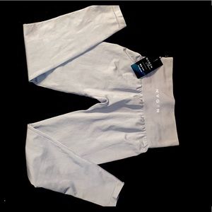 NVGTN LIGHT GREY SOLID SEAMLESS LEGGINGS SMALL